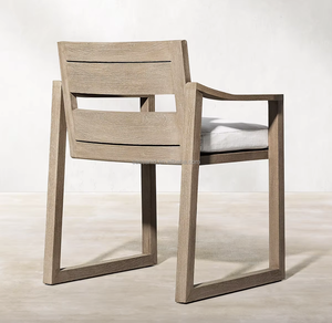 Ensemble de salon de jardin extérieur Sassanid Sebastian <span class=keywords><strong>en</strong></span> teck avec fauteuil de salle à manger - Product Image 3