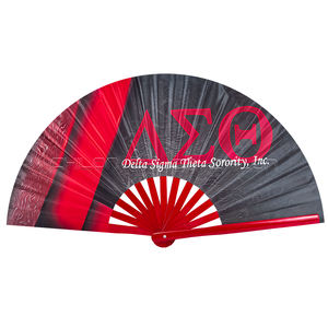 Bamboe Ribben Grote Klak Fans Grote Opvouwbare Hand Fan Rave Fans Handgemaakte Plastic Ambachten - Product Image 2