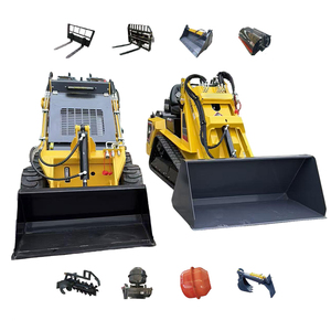 Mesin kemudi selip Mini EPA <span class=keywords><strong>CE</strong></span> baru mesin konstruksi pertanian Model Mini pemuat kemudi selip perayap hidrolik Diesel - Product Image 5