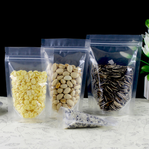 Fabbrica direttamente Custom con chiusura a Zip in plastica per uso alimentare autosigillante per imballaggio alimentare sacchetto con cerniera trasparente Stand up sacchetti - Product Image 4