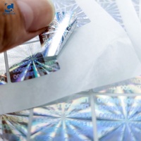Autocollant holographique de sécurité découpé à la forme, étiquette transparente laser, étiquettes en vinyle, garantie UV PVC, anti-effraction personnalisé, produits chimiques, essence