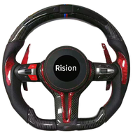Volant en fibre de carbone pour F10 F20 F30 F32 F31 F15 E70 E90 E71 M6 M3 X3 X4 X6 M5, poignée de 35 mm, 3 branches