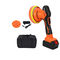 Polisseuse de voiture sans fil à batterie DA économique 21V 580W, orbite 9mm, plateau 150mm, 8 vitesses 2800-5500 tr/min pour correction de peinture automobile