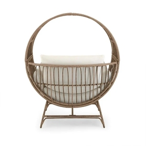 เก้าอี้หวายทรงกลมสำหรับกลางแจ้ง ยี่ห้อ YASN Gardens รุ่น <span class=keywords><strong>Bellamy</strong></span> Patio เก้าอี้ทรงกลมสำหรับสวนสไตล์โมเดิร์น เก้าอี้หวายทรงกลมสำหรับลานบ้าน - Product Image 4