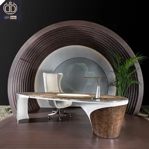 high quality large chairman office table furniture set ceo luxury modern design executive office desk