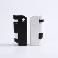 Microscope biologique portable Fukai TH-6701-A avec clip pour téléphone, loupe de poche, lumière LED UV, fonctionne avec piles AAA, certifié CE et RoHS