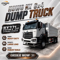 Самосвал SINOTRUK HOWO NX 6x4, 10 колес, 20 куб.м, Евро-2, 371/380/400 л.с., левосторонняя кабина, для горнодобывающей промышленности, грузоподъемность 30 тонн