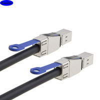 Nouveau câble HD Mini SAS 3.0 SFF-8644 vers HD Mini SAS SFF-8644, 1 mètre/2 m, SAS externe avec blindage tressé, gaine en PVC pour ordinateur