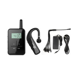 Sistema di Guida Audio UHF a 100 Canali con Portata di 200m, Trasmettitore e Ricevitore Portatile Wireless per Tour e Chiese - Product Image 2