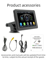 Autoradio 7 pouces 2 DIN avec écran HD 1024*600, CarPlay, Android Auto, Mirror Link, double USB, AUX, FM pour aide à la marche arrière
