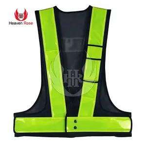 Hot Selling Reflective Safety Black Safety Hi-Vi Sport Vest V Shape Reflective Vest Best For sale