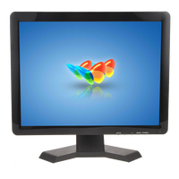 Étui en plastique Moniteur CCTV TFT LED 15 pouces BNC Moniteur de test CCTV avec rétroéclairage LED