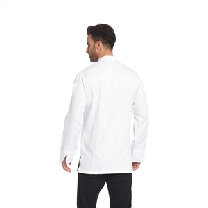 Camicia blu scuro uniformi per Chef donna Zipper giacca da Chef
