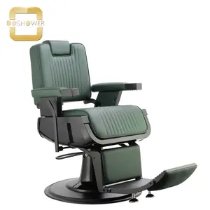 green barber chair hydraulic pump with barber chair with recessed headrest for barber shop chair hair salon