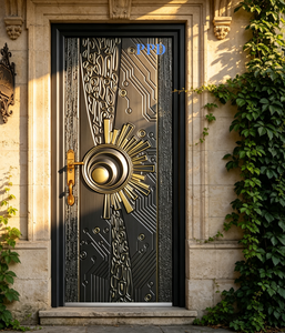 Puerta <span class=keywords><strong>de</strong></span> Entrada <span class=keywords><strong>de</strong></span> Aluminio Personalizada <span class=keywords><strong>de</strong></span> Moda PHIPULO, Puerta Artesanal Hecha a <span class=keywords><strong>Mano</strong></span>, Puerta <span class=keywords><strong>de</strong></span> Entrada Principal <span class=keywords><strong>de</strong></span> Lujo para el Hogar - Product Image 3
