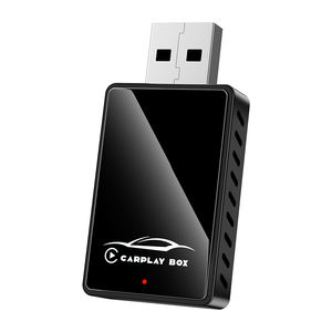 Boîte CarPlay noire en verre et métal 4 en 1 Adaptateur CarPlay sans fil CarPlay Android Auto Mirror Link Dongle - Product Image 1