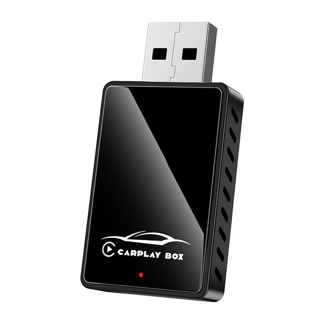 Black Carplay BOX Glass and Metal 4 in 1 Wireless Carplay Adapter CarPlay Android Auto Mirror Link Dongle