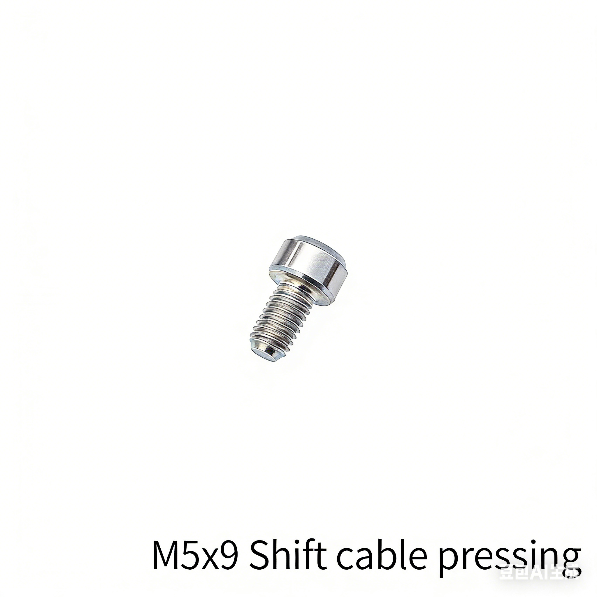 Prensado de cable de cambio M5x9 plateado