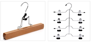 Custom Bulk <strong>Trouser</strong> <strong>Hanger</strong> Pants <strong>Clip</strong> Wooden Clothes <strong>Hangers</strong> for Skirts - Product Image 6
