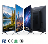 Téléviseur LED numérique intelligent Android 4K Ultra HD sans cadre de 55 pouces à fixation murale, angle de vision large et vibrant, pour le divertissement quotidien à la maison et au studio