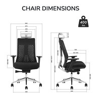 Chaise de bureau ergonomique de luxe au design moderne, pivotante et inclinable, pour PDG, gestionnaire, et chaise de gaming ergonomique de luxe