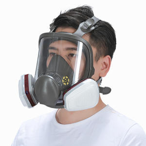 Masker <span class=keywords><strong>Gas</strong></span> elektrik, Blower elektrik, wajah penuh, masker <span class=keywords><strong>Gas</strong></span> silikon, Respirator PAPR, masker Respirator pemurni udara - Product Image 4