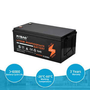 Batterie LiFePO4 au lithium-fer 25,6 V (24 V) pour stockage d'énergie solaire, garantie 3 ans, plus de 6000 cycles, pour bateau - Product Image 6