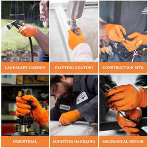 Guantes de nitrilo con empuñadura de diamante, industriales, gruesos, resistentes a químicos - Product Image 6