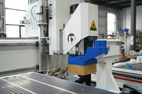 Routeur CNC série A8 à 4 axes avec broche pivotante à 180 degrés et magazine linéaire à 8 outils, homologué CE, directement de l'usine