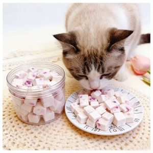 Cubes de yaourt lyophilisé 100 % pur personnalisables avec étiquette de marque <span class=keywords><strong>et</strong></span> fruits pour friandises pour animaux de compagnie - 50 g, nourriture en conserve favorisant la santé gastro-intestinale - Product Image 1