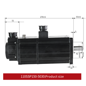 Yüksek performanslı Ac Servo Motor ve sürücü 1.5KW 110SSP150-5030 5N.<span class=keywords><strong>m</strong></span> 6.0A AC200-240V ASD2200 3m kablo CNC tıbbi cihazlar - Product Image 4