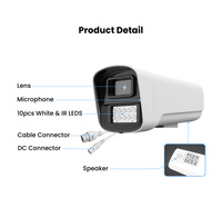 IP66 Wasserdichtes Metallgehäuse PoE NVR Kamerasystem Plug & Play CCTV-Kamera Heimsicherheit Mit Halterung Vollfarbig