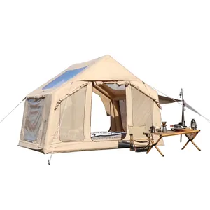 QX 9m Transparent Roof Camping Enthusiasts Must-Have Self-Driving Tours Inflatable canvas air tent