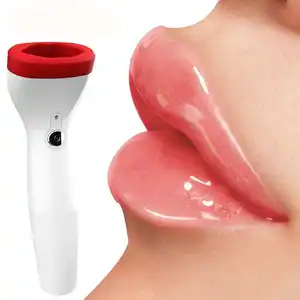 scrub colourless strong lip injection extreme lip plumper/lip gloss plumper with led light and mirror