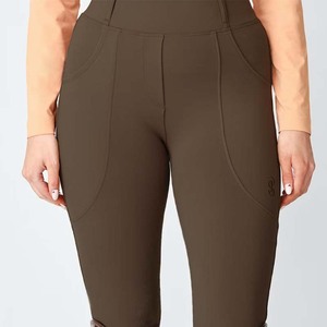Pantalones de Equitación con Bolsillos Laterales para Mujer, Asiento Completo, Sin Costura Interior en la Pierna, con Excelente Comodidad - Product Image 3
