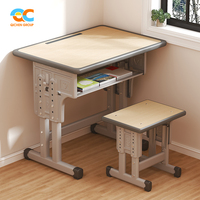 Fournisseur de mobilier scolaire de haute qualité OEM/ODM, vente en gros, bureau et chaise personnalisés, design classique, bureau d'étude pratique