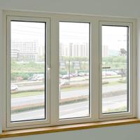 Fenêtre à battant moderne triple vitrage en PVC insonorisée en acier inoxydable de haute qualité, personnalisable pour appartement et école