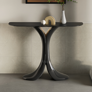 <span class=keywords><strong>Dolphin</strong></span> Table de <span class=keywords><strong>console</strong></span> design haut de gamme Dalle de roche de luxe Entrée Salon moderne Villa Couloir Table de roche de style rock - Product Image 2