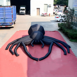 Araña Inflable Negra Gigante para Halloween, Araña Inflable Espeluznante para Decoración de Paredes de Centros Comerciales con Temática de Terror - Product Image 4