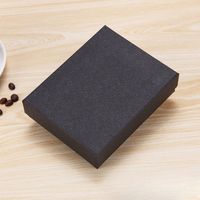 Scatola Rettangolare in Cartone Nero per Gioielli con Coperchio e Base, Confezione Regalo Personalizzata per Collane e Portachiavi