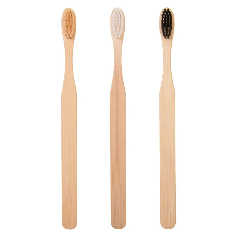 Natural Disposable Bamboo Toothbrush Bamboo Handle Soft Bristle Toothbrush Manufacturing Factory