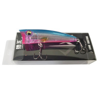 Leurre de pêche dur LUTAC Popper 75mm 9.5g pour la pêche en surface, appât artificiel avec yeux 3D et hameçon triple, vente en gros usine, support OEM