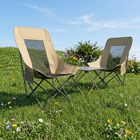 Chaise pliante moderne en tissu Oxford maillé pour activités de plein air, plage, camping, pique-niques, randonnée, pêche