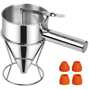 Dispensador de Masa para Panqueques de 17 mm, Portátil, de Acero Inoxidable, con Soporte, a Bajo Precio - Product Image 2