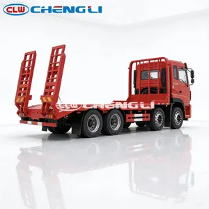 Factory Directly Sale CLW 400 HP 8X4 20 Ton Road Low <b>Flatbed</b> Light Obstacle Wrecker <b>Truck</b> - Product Image 3