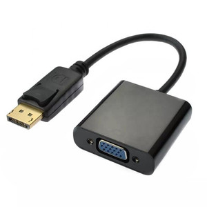 Dp để <span class=keywords><strong>VGA</strong></span> HD Video vá dây lớn Cổng hiển thị để <span class=keywords><strong>VGA</strong></span> Adapter Cáp với áo khoác PVC và lá chắn cho HDTV - Product Image 2