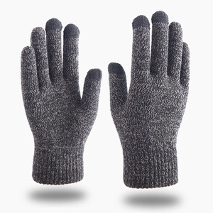 Gants en acrylique épais <span class=keywords><strong>d</strong></span>'<span class=keywords><strong>hiver</strong></span> pour hommes Gants tricotés de grande taille pour écran tactile Gants <span class=keywords><strong>d</strong></span>écontractés chauds <span class=keywords><strong>d</strong></span>'extérieur - Product Image 5