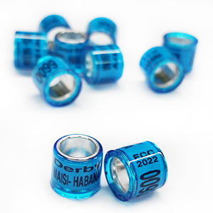 Anelli per Piccioni da Corsa Personalizzati per Federazioni, Fascette per Zampe di Piccioni da Compagnia FCC con Numeri Unici per Corridori e Allevatori - Product Image 1