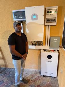 ชุดโซลาร์เซลล์ Rosen พร้อมแบตเตอรี่และระบบ 10000w 10kw ครบชุดสำหรับบ้านแบบออฟกริด รุ่น RS10KW-HY ระบบโซลาร์เซลล์ครบชุดพร้อมแบตเตอรี่เกรด A - Product Image 4