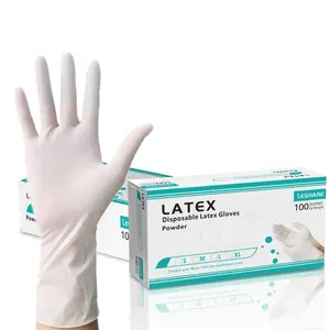 Vente à chaud Prix bon marché Gants en latex de caoutchouc naturel Gants en latex de poudre imperméables Malaisie à utiliser